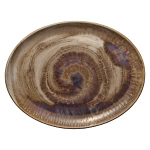 192-801223641000101 14 1/4" x 11" Oval Perfect Match Platter - Porcelain, Oyster