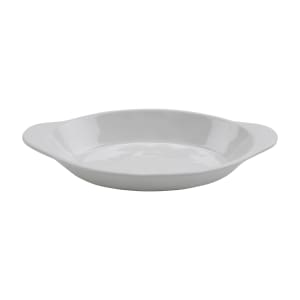 284-SD08AMW Oval Side Dish, 8 1/2" x 4 1/2", Melamine, White