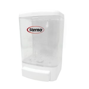 637-70422 1000 mL Wall Mount Manual Gel Hand Sanitizer Dispenser - Plastic, White