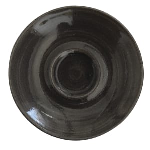 893-MOIBCSS1 6 1/4" Round Monochrome Cappuccino Saucer - Ceramic, Iron Black