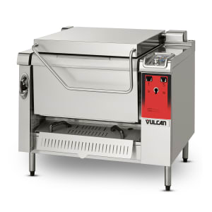207-VPP28E240 28 gal. Tilt Skillet - Open Base, Strainer, 240v/3 ph