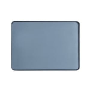 151-220251813111 Rectangular Melamine Dinner Plate - 18" x 13", Stone Blue