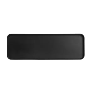 151-2202561813 Rectangular Melamine Dinner Plate - 18" x 6", Black