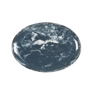 151-2235211119 10 3/4" x 7 3/4" Oval Pacifica Platter - Melamine, Blue