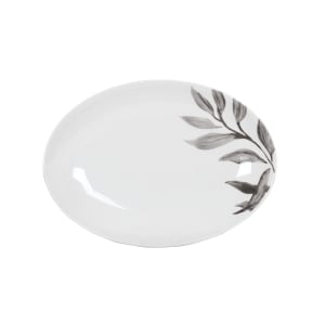 151-2235211118 10 3/4" x 7 3/4" Oval Pacifica Platter - Melamine, Black