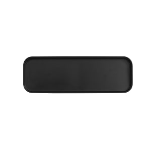 151-2202541213 Rectangular Melamine Dinner Plate - 13" x 4", Black