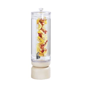 151-224413INF113 3 gal Beverage Dispenser w/ Infusion Chamber - Acrylic Container, White-Washed Pine Wood Base