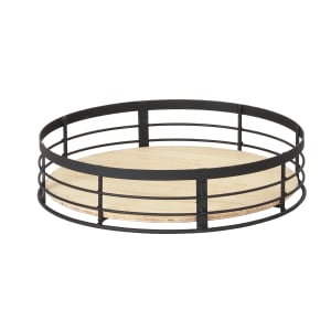 151-22606313 12 1/2" Round Reversible Riser - 3"H, Wire, Black