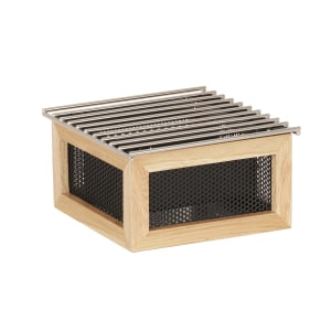 151-22901115 10 1/4" Square Chafer Alternative - 5 1/2"H, Oak, Brown