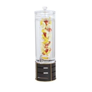 151-226313INF90 3 gal Beverage Dispenser w/ Infusion Chamber - Acrylic Container, Black Metal Base