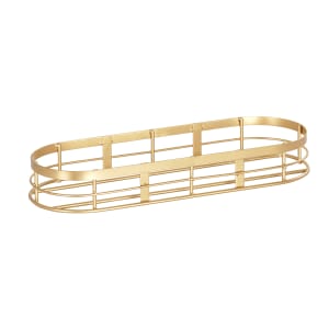 151-229184116 Rectangular 3 Compartment Condiment Jar Display - Clear/Gold