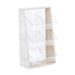 151-35696113 Condiment Organizer w/ (6) Bins - White-Washed