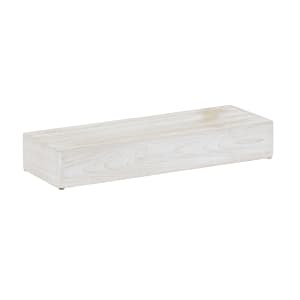 151-224283113 Rectangular Display Riser - 20" x 7" x 3"H, Pine Wood, White-Washed