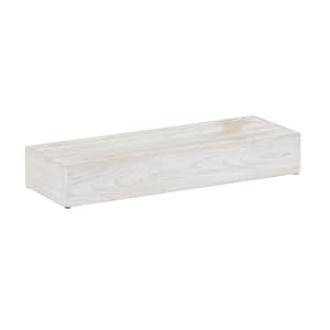 151-224283113 Rectangular Display Riser - 20" x 7" x 3"H, Pine Wood, White-Washed