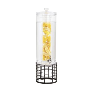 151-226033INF13 3 gal Beverage Dispenser w/ Infusion Chamber - Polycarbonate Container, Black Wire Base