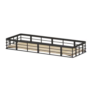 151-22608313 Rectangular Reversible Riser - 12 1/2" x 7 1/2" x 3"H, Wire, Black