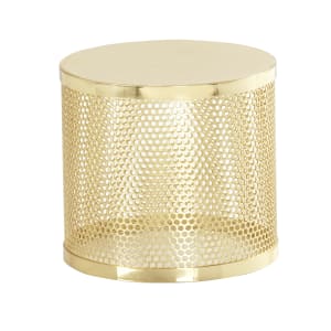 151-229167116 7 1/2" Round Riser - 7"H, Metal, Gold