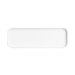 151-2202541215 Rectangular Melamine Dinner Plate - 13" x 4", White