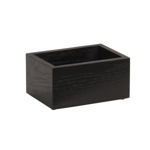 151-382987 Rectangular Condiment Caddy - 7 1/4" x 5 1/4" x 11"H, Wood, Black