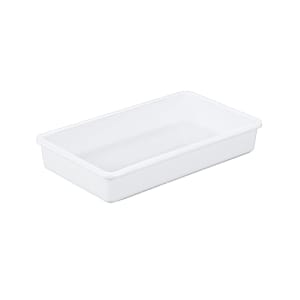 151-347015W Rectangular Deep Tray, 12" x 7"H, Melamine, White