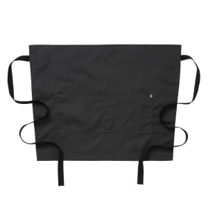 603-QC001262 2 Pocket Bistro Apron - 21" x 28", Cotton, Char Grey
