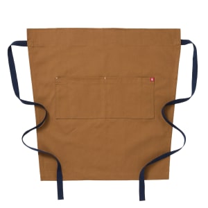 603-HB001718 2 Pocket Bistro Apron - 21" x 28", Cotton, Denver Brown