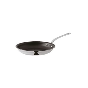 095-1221726 10 1/4" Aluminum/Stainless Steel Frying Pan w/ Stainless Steel Handle