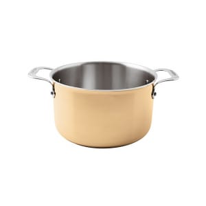 095-1560724 6 5/8 qt Aluminum/Copper/Stainless Steel Sauce Pot - 9" x 5 1/2"