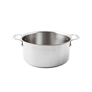 095-1220728 8 1/4 qt Aluminum/Stainless Steel Sauce Pot - 11" x 5 1/2"