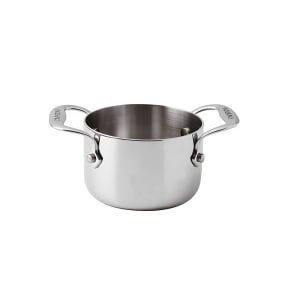 095-1220710 17 oz Aluminum/Stainless Steel Mini Sauce Pot Ramekin, Silver