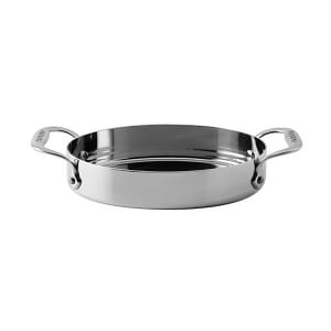 095-1223817 16 1/4 oz Aluminum/Stainless Steel Mini Baking Dish Ramekin, Silver