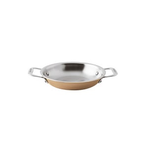 095-1561516 17 oz Aluminum/Copper/Stainless Steel Mini Gratin Ramekin, Copper