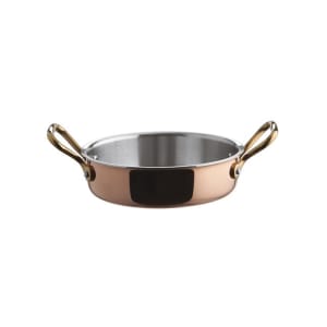 095-A1550414 22 oz Aluminum/Copper/Stainless Steel Mini Rondeau Ramekin