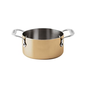 095-1561112 20 1/4 oz Aluminum/Copper/Stainless Steel Mini Rondeau Ramekin