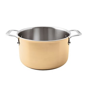 095-1560728 10 3/8 qt Aluminum/Copper/Stainless Steel Sauce Pot - 11" x 6 1/4"