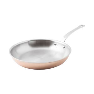 095-1561428 11" Aluminum/Copper/Stainless Steel Frying Pan w/ Loop Handle