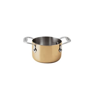095-1560710 17 oz Aluminum/Copper/Stainless Steel Mini Sauce Pot Ramekin, Copper