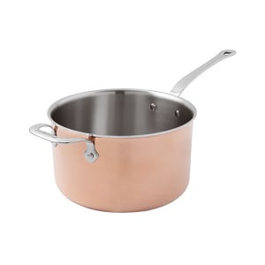 095-1560624 6 5/8 qt Aluminum/Copper/Stainless Steel Saucepan w/ Stainless Steel Handle