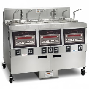 540-OFE32308 Electric Fryer - (3) 65 lb Vats, Floor Model, 208v/3ph
