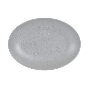 151-2239111121 10 3/4" x 7 3/4" Oval Coronado Platter - Melamine, Gray