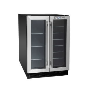 842-MXW160WE 23 4/5" Two Section Wine Cooler w/ (2) Zone - 27 Bottle Capacity