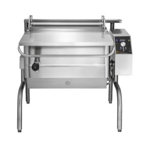 167-BPP30GLP 30 gal. Tilt Skillet - Open Leg Base, Polished Pan, Measurement Marks, Liquid Propan...