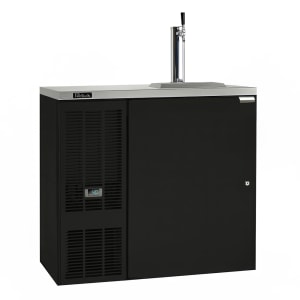 Krowne DB36L-BSS 36 Kegerator Beer Dispenser w/ (1) Keg Capacity - (1)  Column, Black, 115v