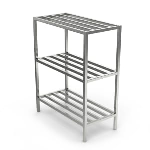 145-ALSCH60320 60" x 20" Shelving Kit for Walk-In Coolers/Backroom - (3) Levels, Aluminum