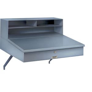 145-RDWNSS1 Receiving Desk - 22"W x 24"D x 12"H, Stainless Steel, Blue