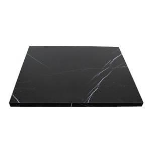 628-P60230X60 30" x 60" Rectangular Sintered Stone Table Top - Indoor/Outdoor, Italian Black
