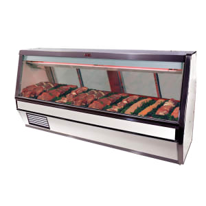 367-SCCMS40E6LED 75 1/2" Full Service Red Meat Case w/ Straight Glass - (3) Levels, 115v