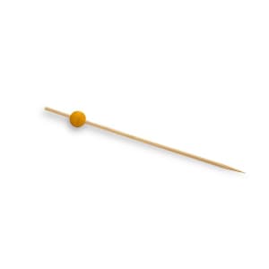 872-AST014YEB83 4 1/2" Bamboo Ball Pick, Yellow