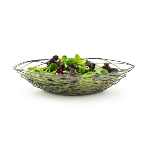 872-BBK043PTI22 Oval Wireware™ Basket - 16" x 8", Iron, Patina