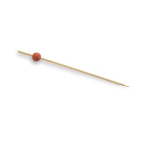 872-AST014ORB83 4 1/2" Bamboo Ball Pick, Orange